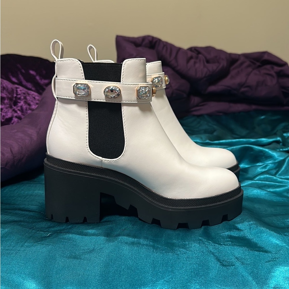 White booties
